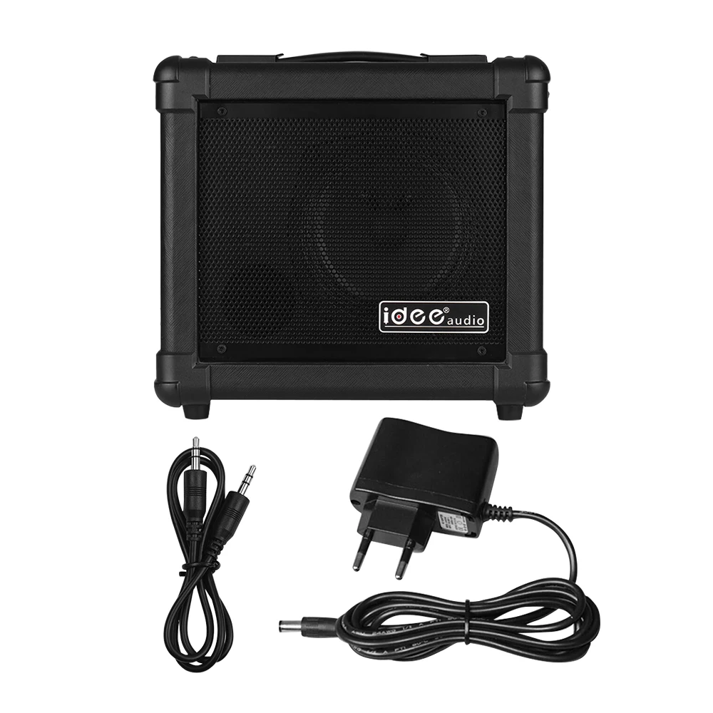 IDEEAUDIO AA-1 портативный Настольный Электрический гитарный динамик усилитель беспроводной BT 10 Вт комбинированный усилитель Черный EU/UK/US/AU разъем - Цвет: EU Plug