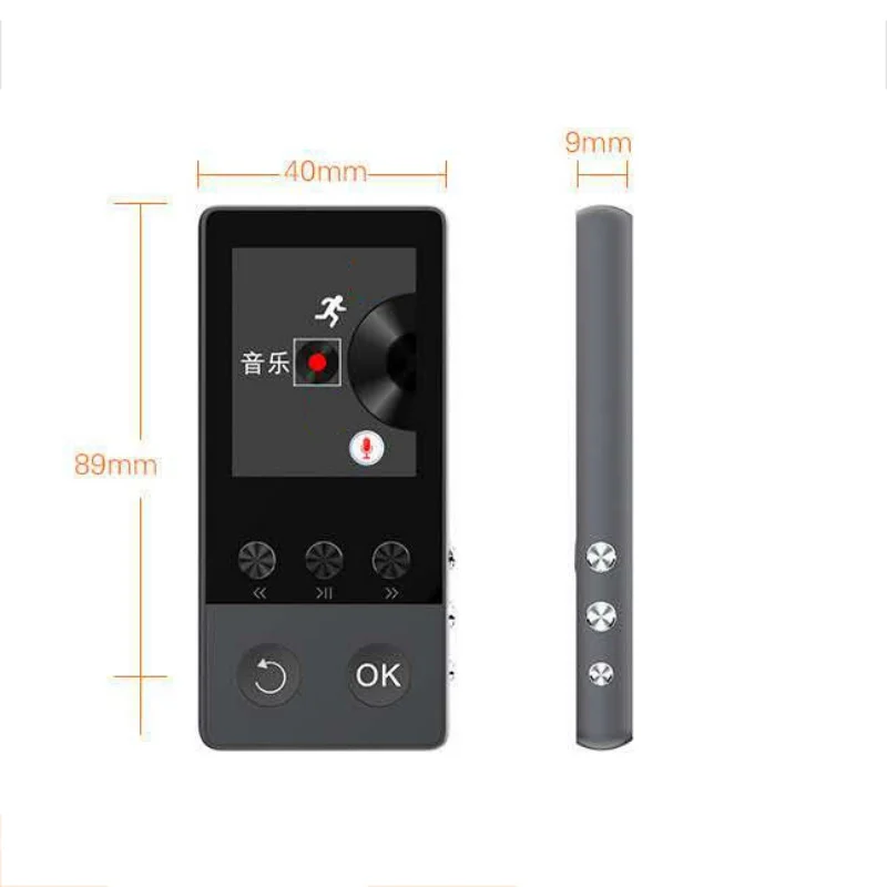 1,8 дюймовый внешний спортивный Bluetooth студенческий MP3/MP4 видео плеер HiFi аудио проигрыватель с функцией записи fm-радио