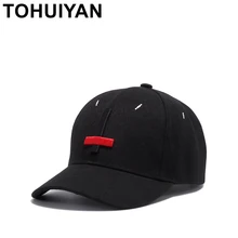 TOHUIYAN, Готическая вышитая крестом бейсболка для мужчин и женщин, изогнутая бейсболка, брендовая Регулируемая Кепка, кепка, шапки в стиле хип-хоп