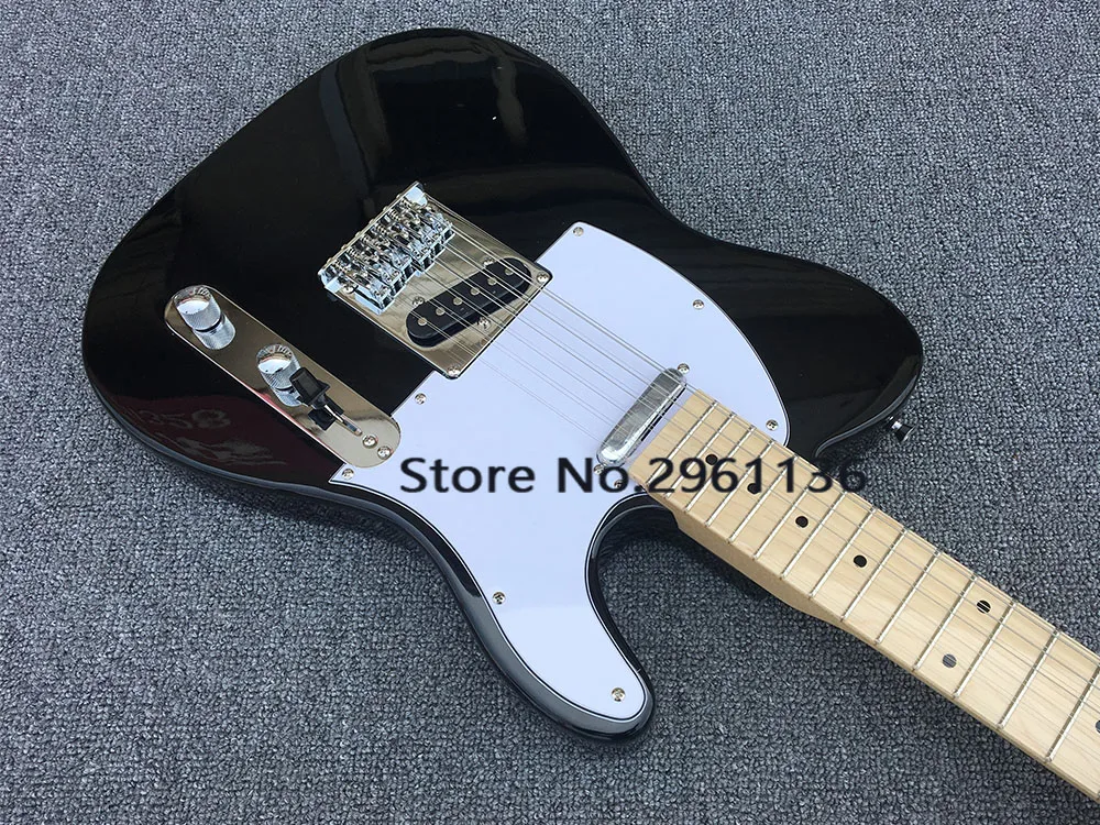 Высококачественная электрогитара, TL стиль, 12 струнная черная ...