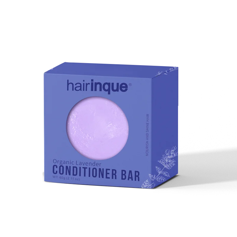 HAIRINQUE органический ручной работы Лавандовый кондиционер бар Твердый кондиционер для волос мыло питает и делает волосы блестящими портативными для путешествий
