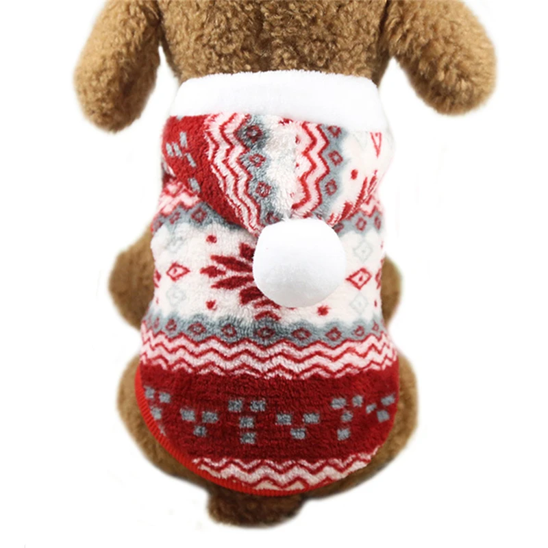 Рождественская Одежда для собак Зимний щенок теплое пальто толстовка Санта Клаус Костюм для собаки щенок комбинезон одежда - Цвет: F(style 5)