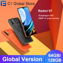 Global Version Xiaomi Redmi 9T Snapdragon 662 Mobile Phone 4GB RAM 64GB / 128GB ROM  48MP Rear Camera Bluetooth 5.0 6000mAh