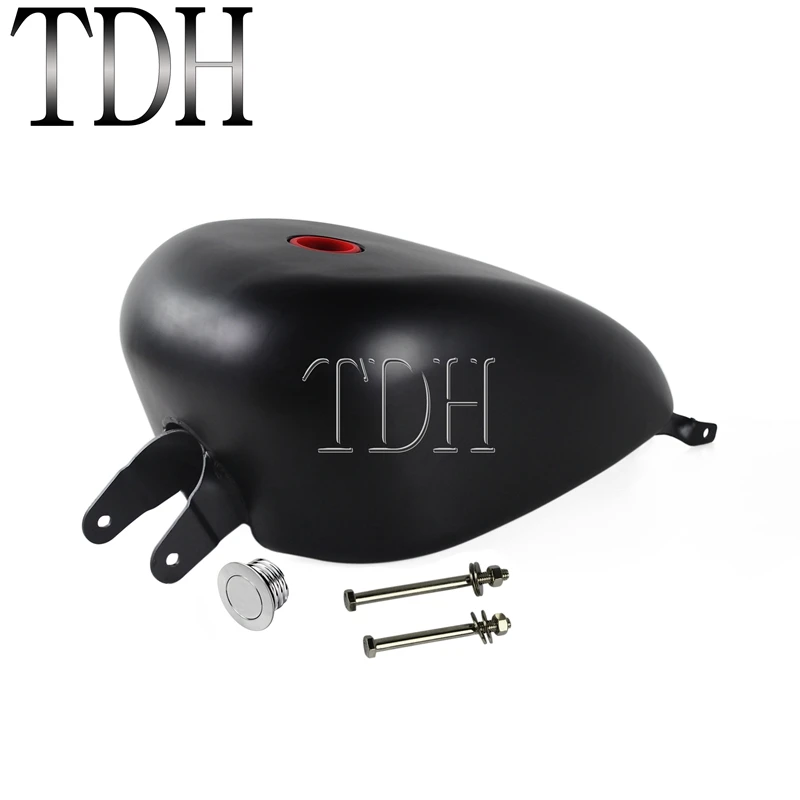 Черный Мотоциклы 3,3 EFI Бензобак мотоцикл топливный бак для Harley Sportster XL 1200 883 2007 - Цвет: Черный