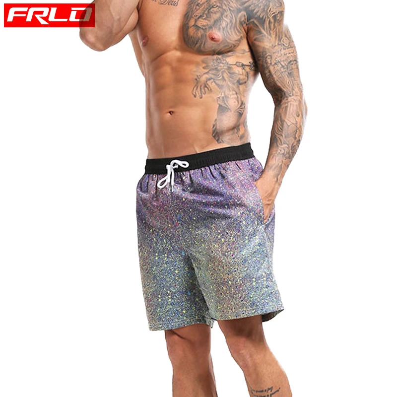 Quick-drying Hot sell Men's sport running beach Short board swim trunk pants movement surfing shorts GYM Swimwear for Male | Спорт и