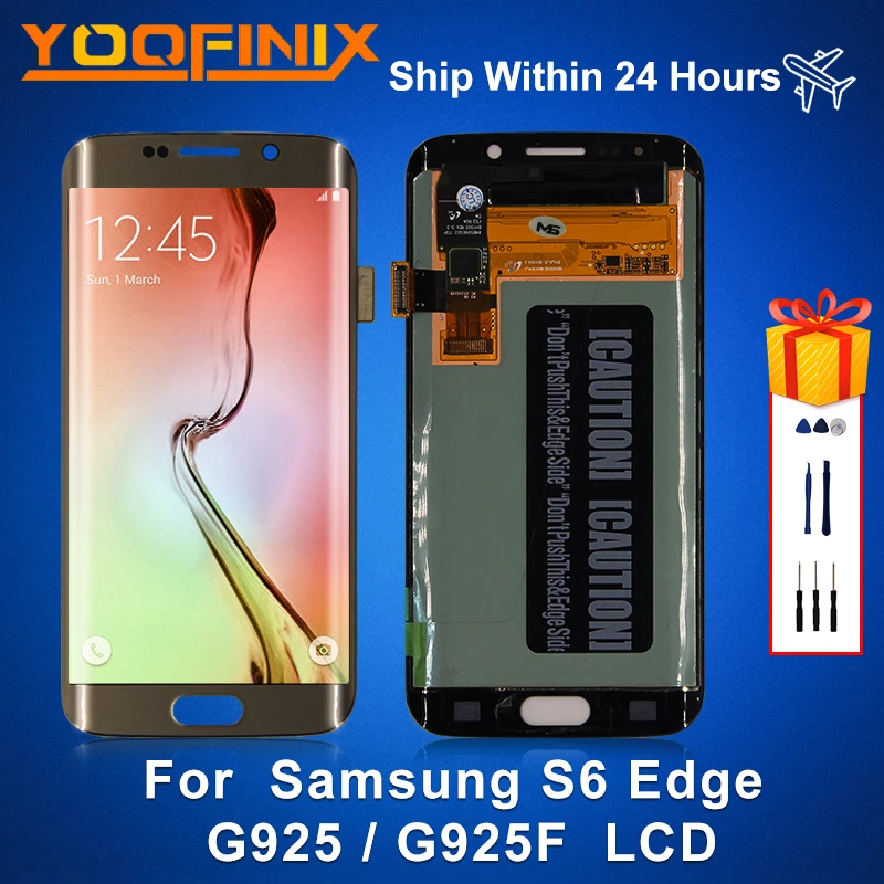 5 1 &quotОригинальный ЖК-дисплей для Samsung Galaxy S6 Edge G925 дисплей дигитайзер в сборе