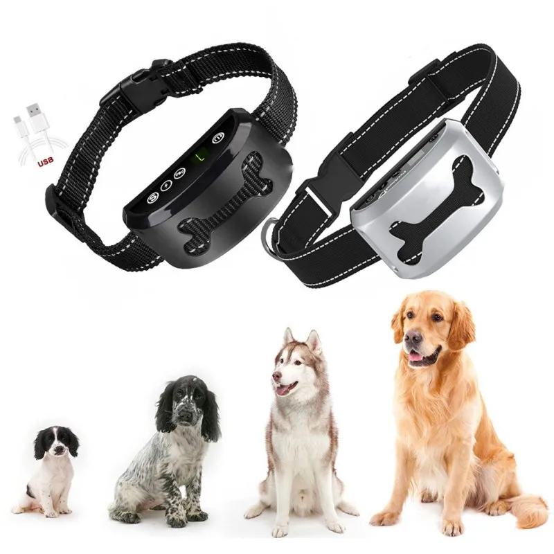 

Rechargeable Waterproof Dog Training Collar -Vibration/Static Shock/Tone Training