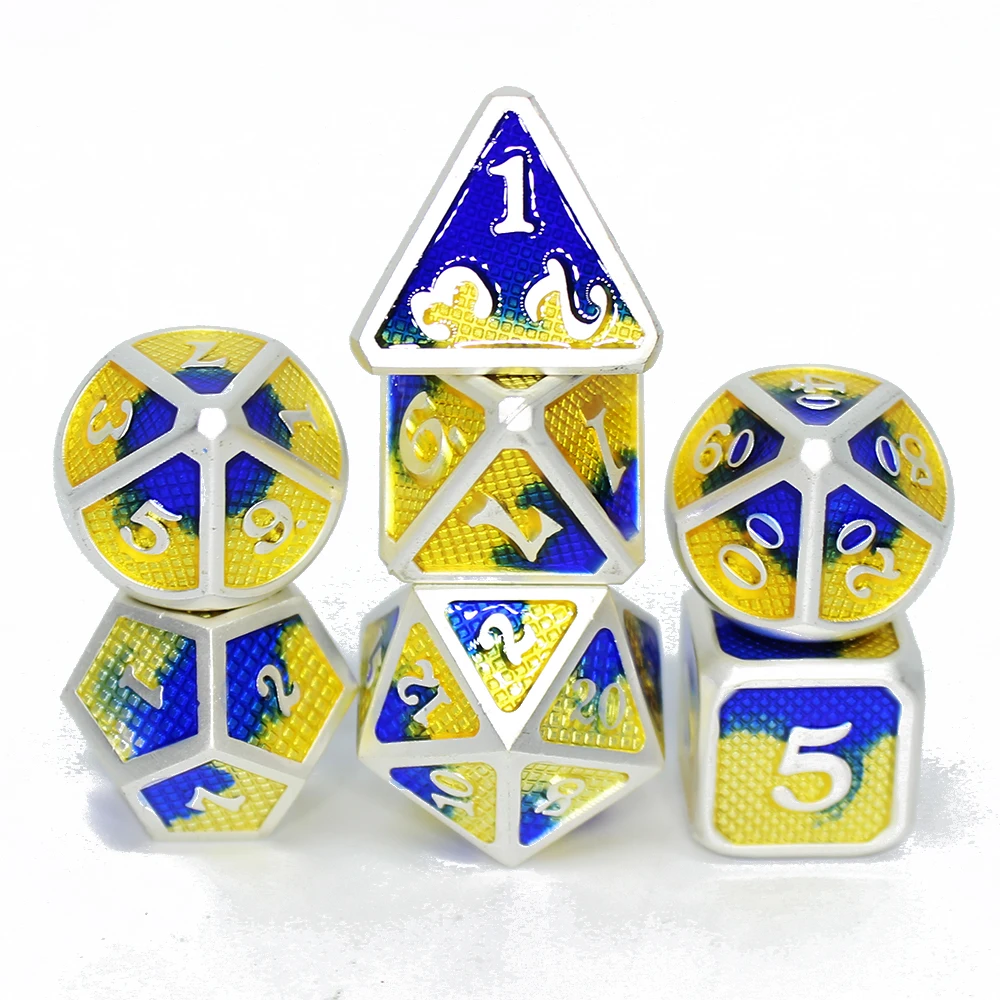 Металлические игральные кости dnd новые металлические D4 D6 D8 D10 D12 D20 наборы
