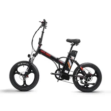 Bafang-bicicleta eléctrica de 20 pulgadas, vehículo con motor de 48V 500W, neumático ancho 4,0, 7 velocidades