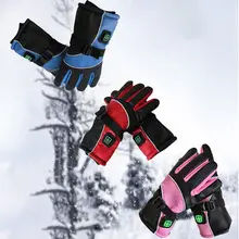 Practical USB Lithium Battery Switch Charging Electric Heated Gloves Durable Winter Outdoor Sports Ski Snowboard Thermal Gloves