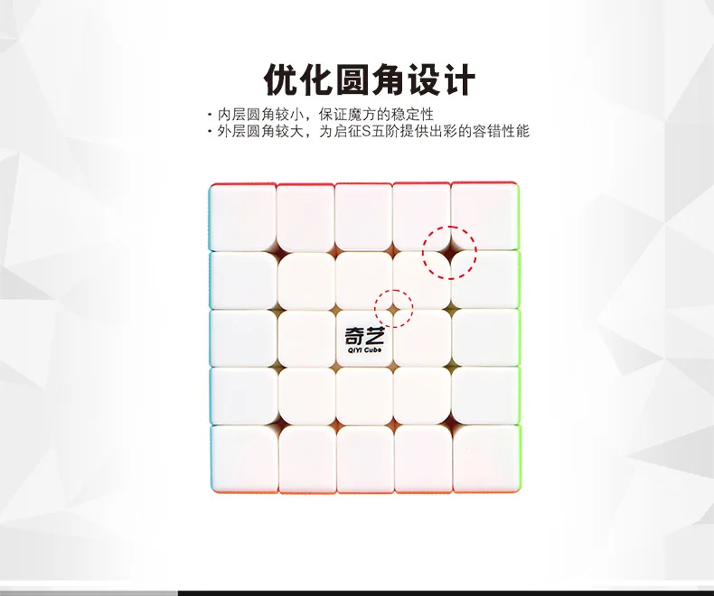 [XMD Rubik's Cube Summary] [Kai Sign's Five-Order] 5-Order Xuanliang шесть цветов Гладкие однотонные Детские Игрушки для раннего образования