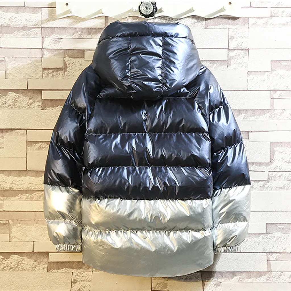 Abrigos mujer invierno chaqueta hombre новое зимнее пальто мужское зимнее повседневное комбинированное контрастное теплое хлопковое пальто