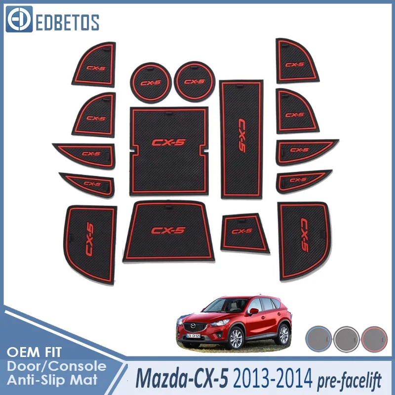 Автомобильный гаджет, коврик для Mazda CX-5 2013, предподтяжка лица CX5 CX 5 KE, аксессуары, гелевая накладка, резиновый слот для ворот, коврик, подстаканник, Tapis Voiture