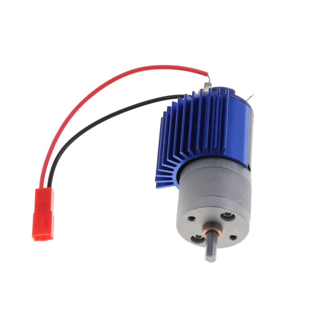 370 Motor with Heatsink Accessories for WPL B14 B24 B16 B36 Military Truck, C14 C24 Pickup Truck, C34 Rock Crawler