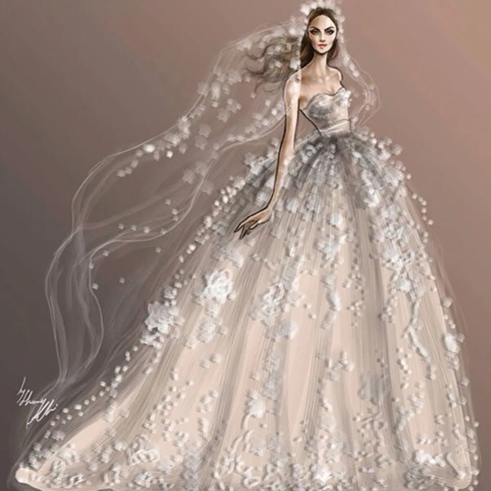 30x40cm Living Room Decor Craft Fantasy 5D Crystal Round Diamond Kids Embroidery DIY Resin Drill Bride Painting Cross Stitch