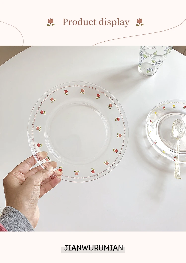教育用チューリッププレートゴラフィラ ハート 壊れた花 デザート 装飾用 皿 プレート Aliexpress