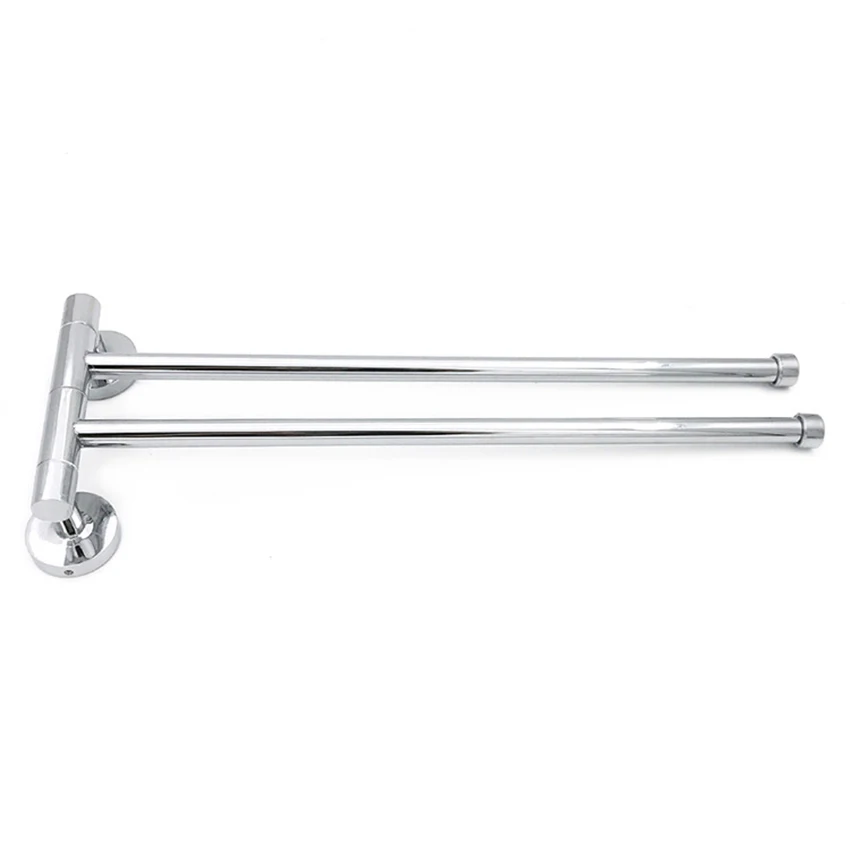 

2 Rods Bathroom Towel Bars Stainless Steel Rotating Towel Racks Bath Ball Holders, Kitchen Scouring Pad Rag Rack Storage Shelf