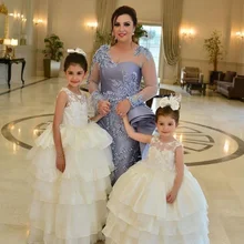 Платья без рукавов с цветочным узором для девочек; Бальные платья принцессы с открытой спиной; большие Бальные платья для девочек на день рождения; праздничные платья для девочек на заказ