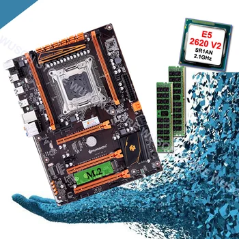 

HUANANZHI deluxe X79 motherboard CPU RAM set computer hardware CPU Intel Xeon E5 2620 V2 2.1GHz RAM 16G(2*8G) DDR3 1600 REG ECC
