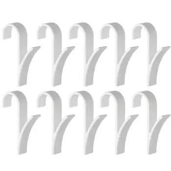 

10pcs Plastic Door Hooks No Punch Hanging Hook Bathroom Towel Rack Hanger Closet Hook For Home Kitchen