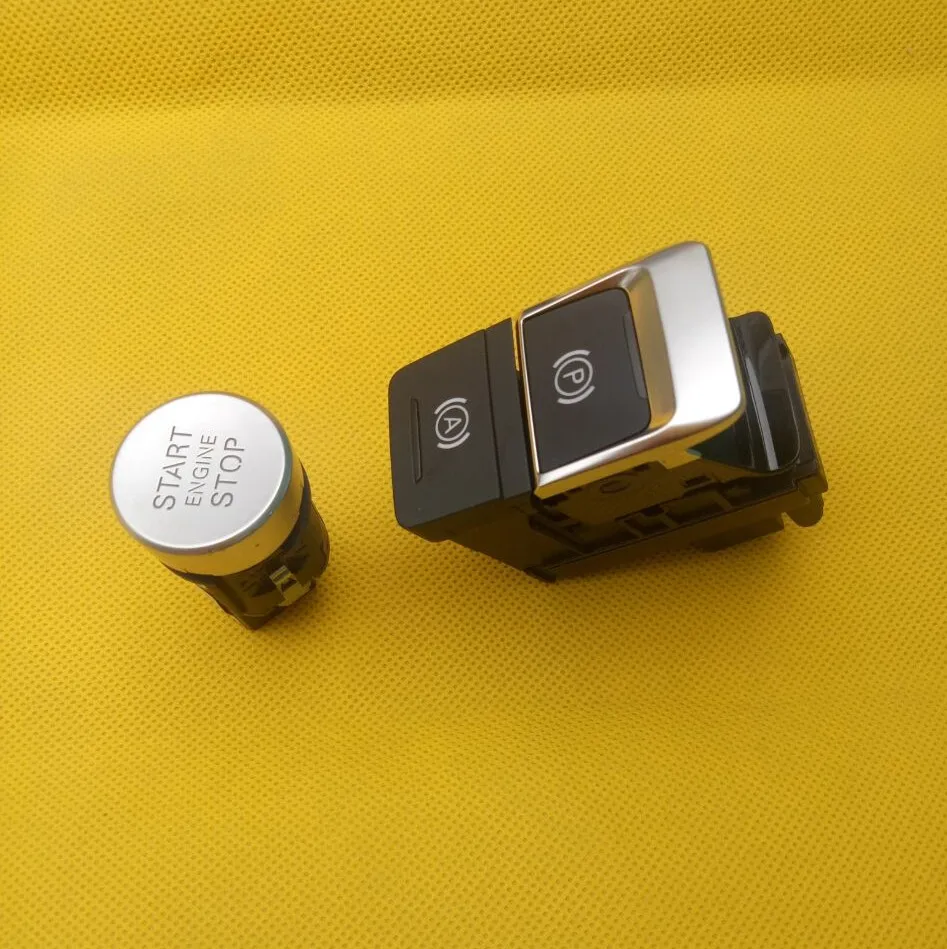 

QDAEROHIVE Car Engine Start Stop Button Switch One-Key Start Button for Audi A6L C7 One-Key brake switch