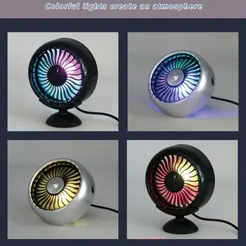 

Electric Car Fan 360 Degree Rotatable 3 Adjustable Speed Dual Head Car Auto Cooling Air Circulator Fan with Base for Van SUV RV