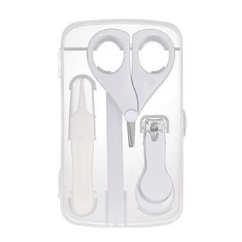 

For Newborn Clipper Scissors Gift Baby Nail Care Set Finger Trimmer Manicure Tools Nursery With Storage Box Home Booger Clamp