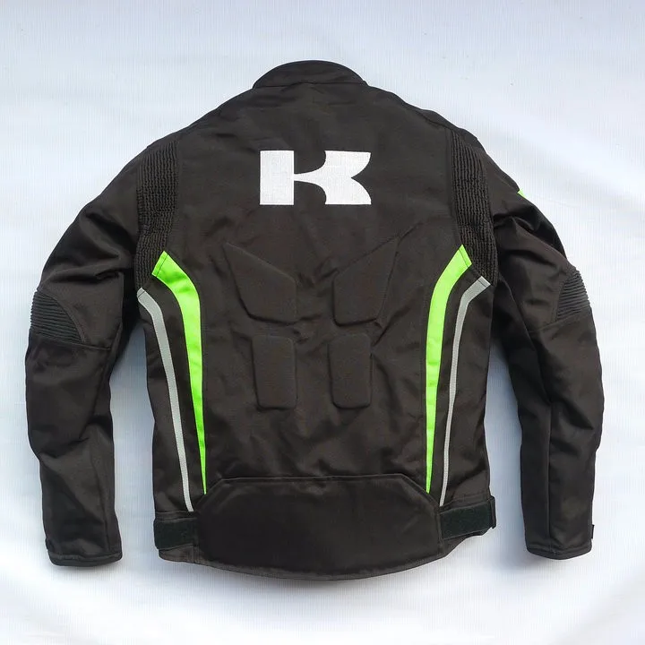 Ветрозащитная Водонепроницаемая мотоциклетная куртка для Kawasaki Оксфорд ткань 600D внедорожные куртки со съемным вкладышем и протектором