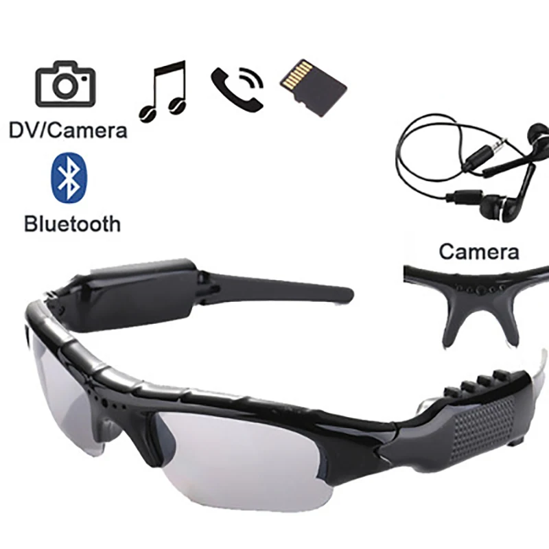 

Bluetooth Glasses Music DV Glasses With Earbuds Outdoor Glasses For Sport Bluetooth Headset Portable