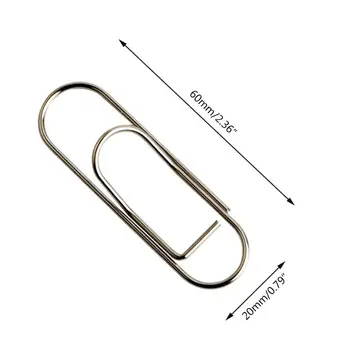 

2020 New 25Pcs Stainless Steel Pen Holder Clip for Notebook Journals Paper Office Supply