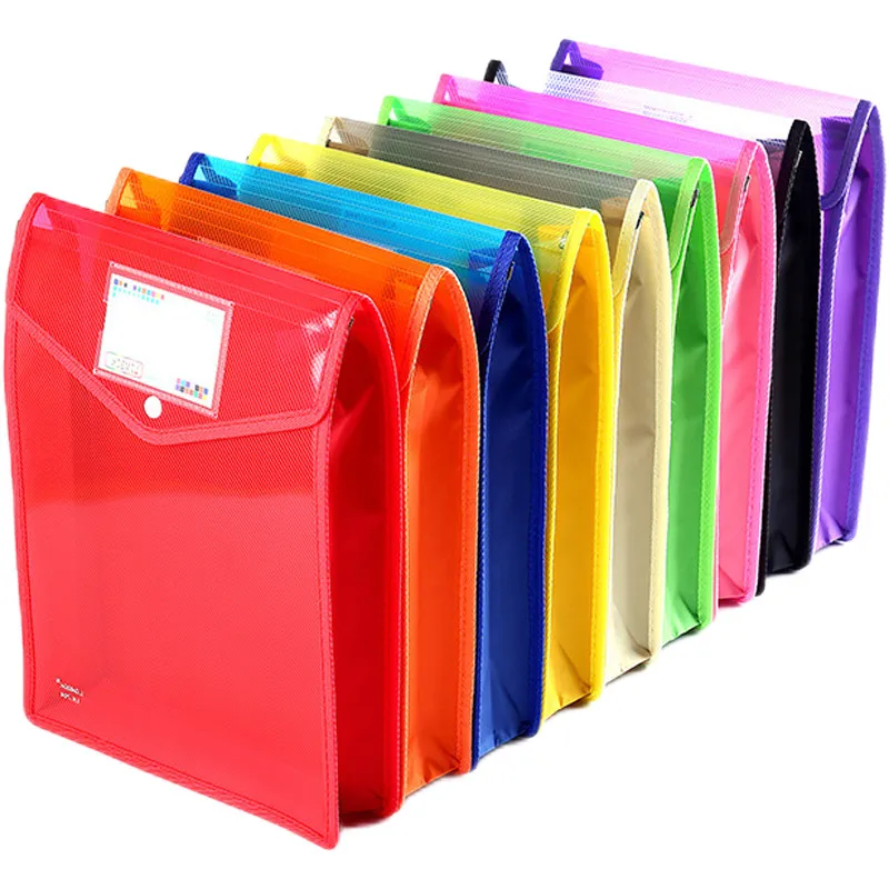 A4 A5 Plastic File Wallet Bag for Documents Envelope Expanding File