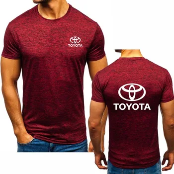 

New 2020 Summer Men's short sleeve for Toyota Car Logo casual Cotton Slim fit Crew neck Short Sleeve Mens T-Shirt Tops F