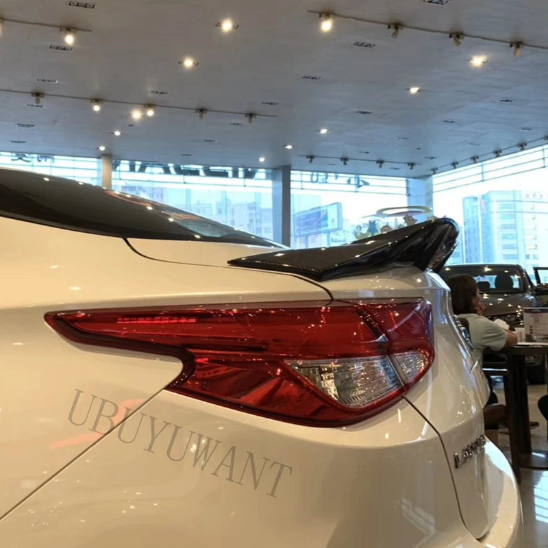 Подходит для Nissan Bluebird LANNIA- ABS/углеродное волокно внешний задний спойлер задний багажник загрузки крыло украшение автомобиля стиль