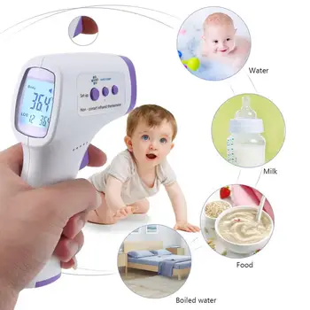 

Non-contact Infrared Forehead Thermometer for Adults and Children with Lcd Display Digital Laser Temperature Tool