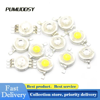 

10PCS/LOT 3W LED Red 3.4 - 3.6v high power led beads high brightness