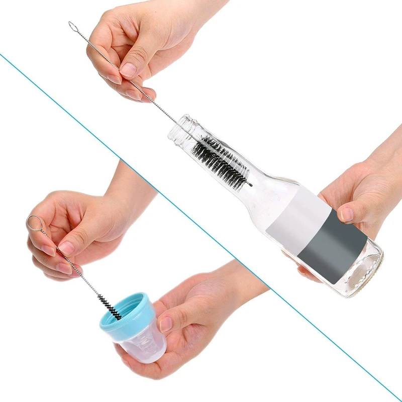 A Set of 15 Cleaning brushes and 10 Needles are Used for Motorcycles Scooters Petrol Bottles Coffee Machines Etc. | Дом и сад