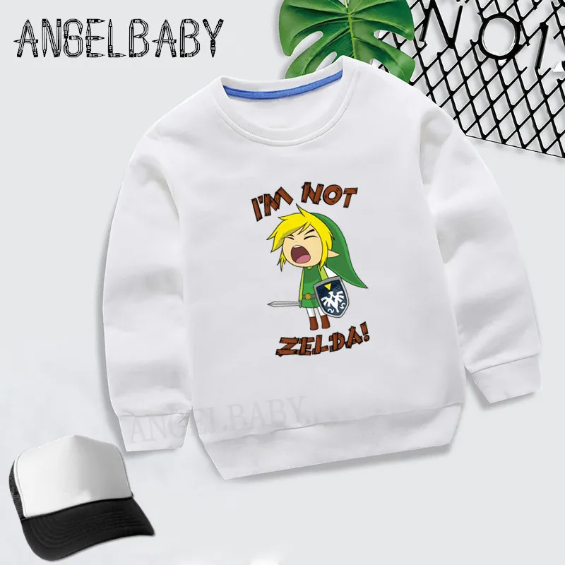 Толстовка для мальчиков и девочек детские толстовки с капюшоном с принтом героев мультфильмов детские осенние Топы, хлопковая одежда для малышей KYT5246 - Цвет: 5246C-White
