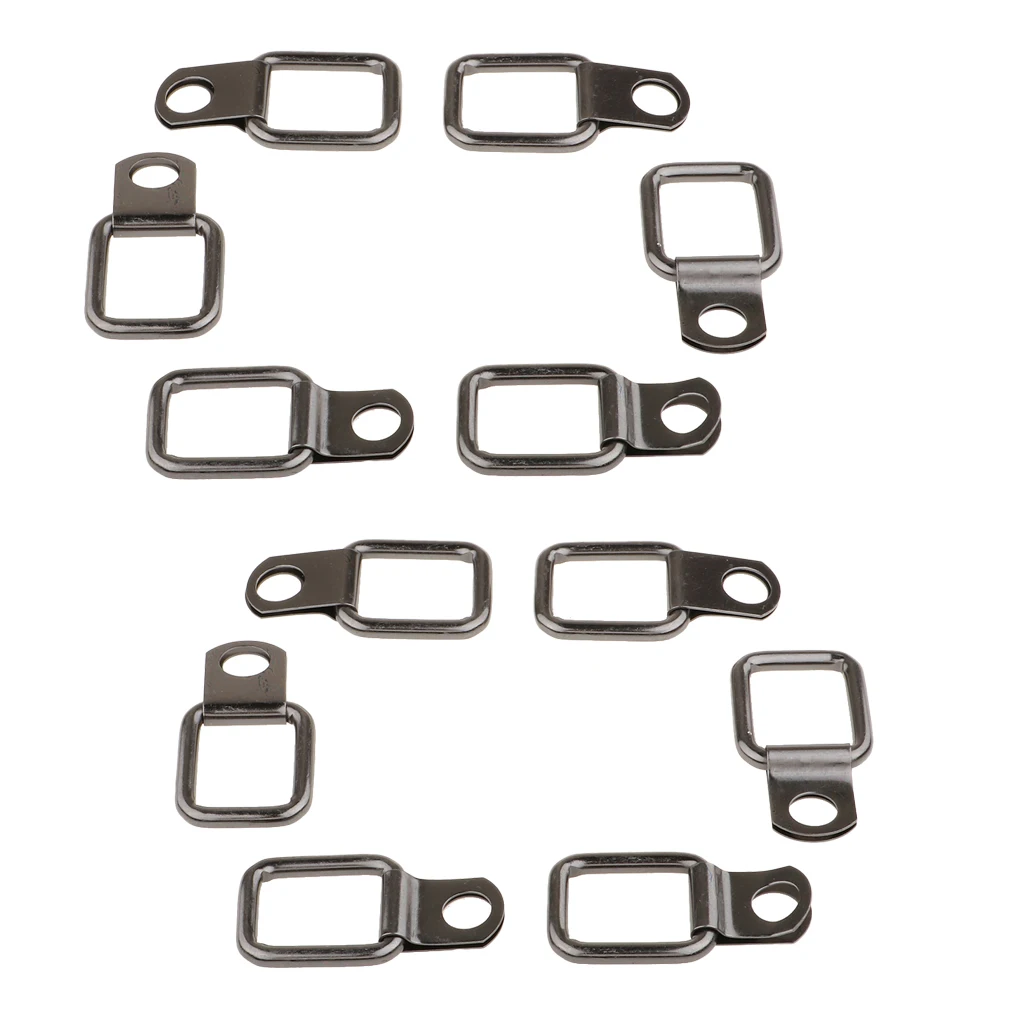 12pcs Tie Ring Load Stainless Steel For Box Truck Freight Trailer Hard