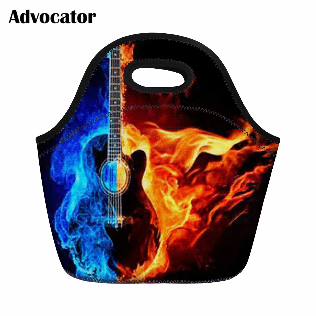 ALP985Z20 ADVOCATOR DJ Аудио электронная гитара термоизолированная 3d печать сумки для ланча для женщин дети рок-н-ролл ланч бокс еда сумки для пикника - Цвет: ALP985Z20