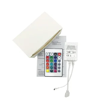 

DC12V-24V 24Keys RGB Led Controller IR Remote Led Controller for SMD 3528 5050 RGB LED Strip Lights