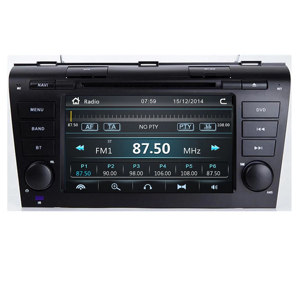 Sale Free Camera 7" Double 2 Din Car Stereo DVD Player Navigation for Mazda 3 Mazda3 2004-2009 with GPS,Bluetooth,USB,SWC SD DAB TPMS 2