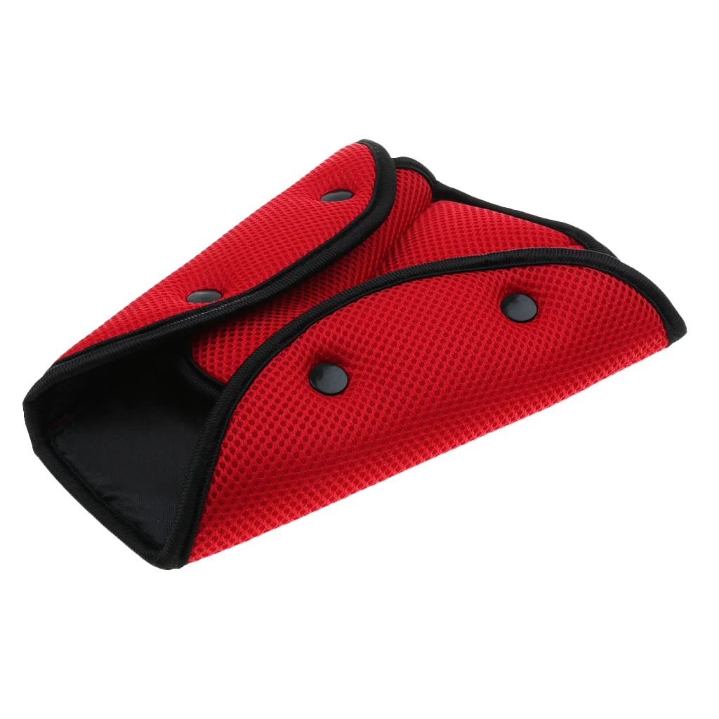 Car Seat Safety Belt Cover Sturdy Adjustable Triangle Safety Seat Belt Pad Clips Baby Child Protective Cover Shoulder Seat Belt 