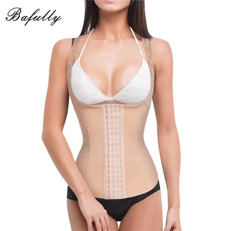 

Bafully Women Lingerie Slimming Underwear Corset Hooks Body Shaper Waist Trainer Shaping Vest Reducing Tummy Tops for Postpartum