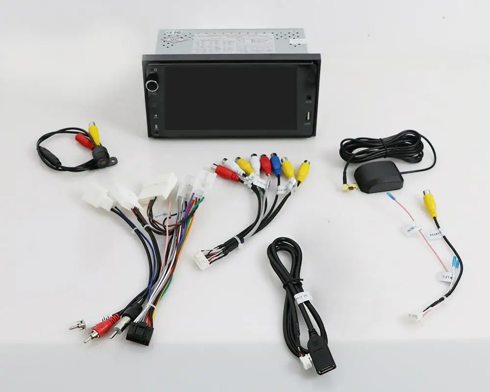 Автомобильный мультимедийный плеер 2 din Android 10 GPS Wi Fi BT для Toyota Hilux VIOS Old Camry Prado RAV4 2003