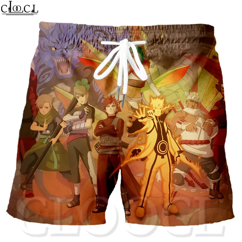 Шорты мужские пляжные с 3D принтом классические забавные японские шорты для