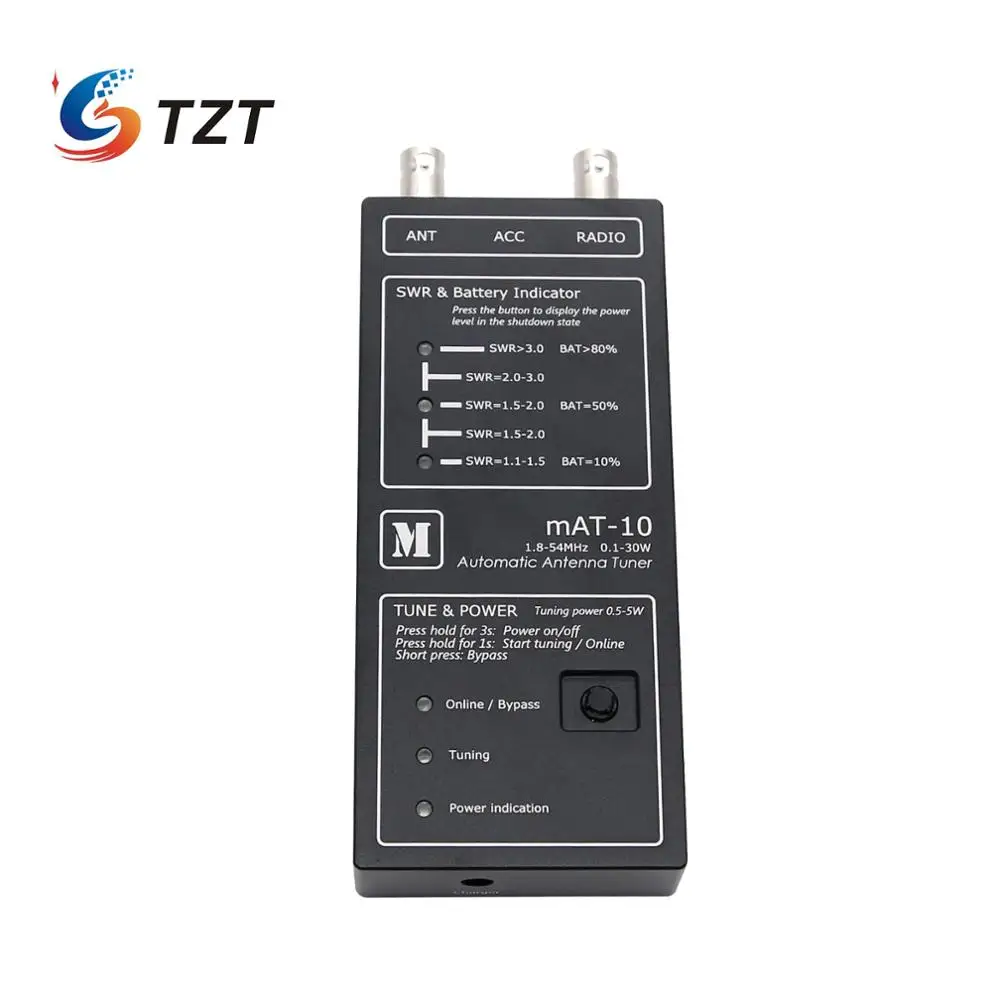Автоматический антенный тюнер TZT mAt-10 1 8-54 МГц 0 1-30 Вт для YAESU FT-817/818 QRP Radio |