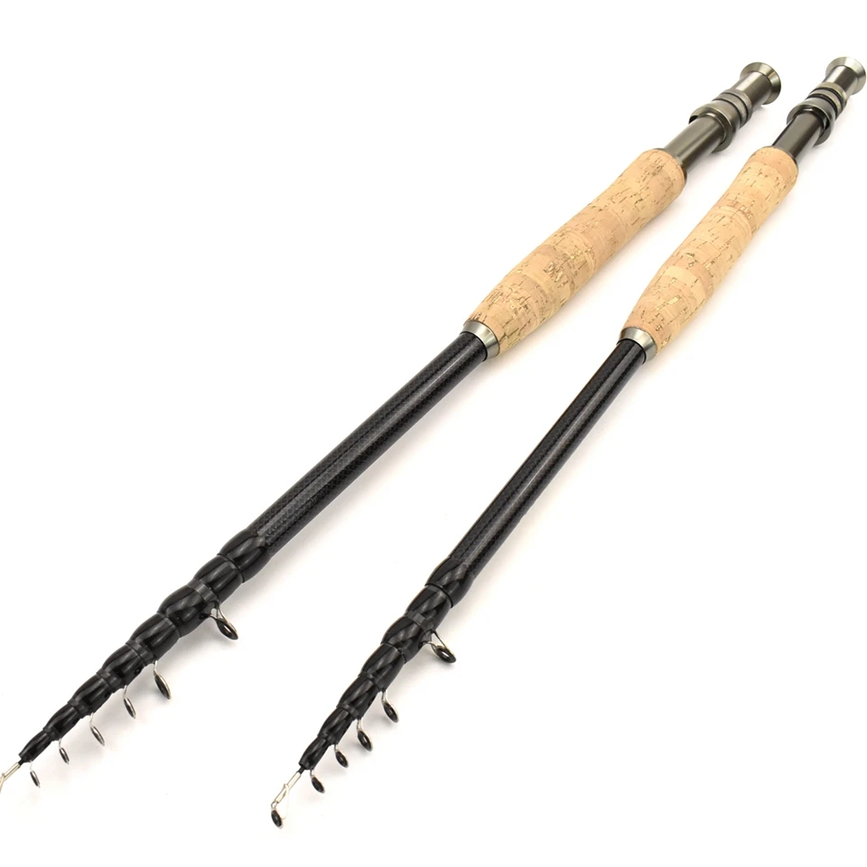 Double Manual Fly Fishing Rod, Tough Compact Fly Fishing Rod