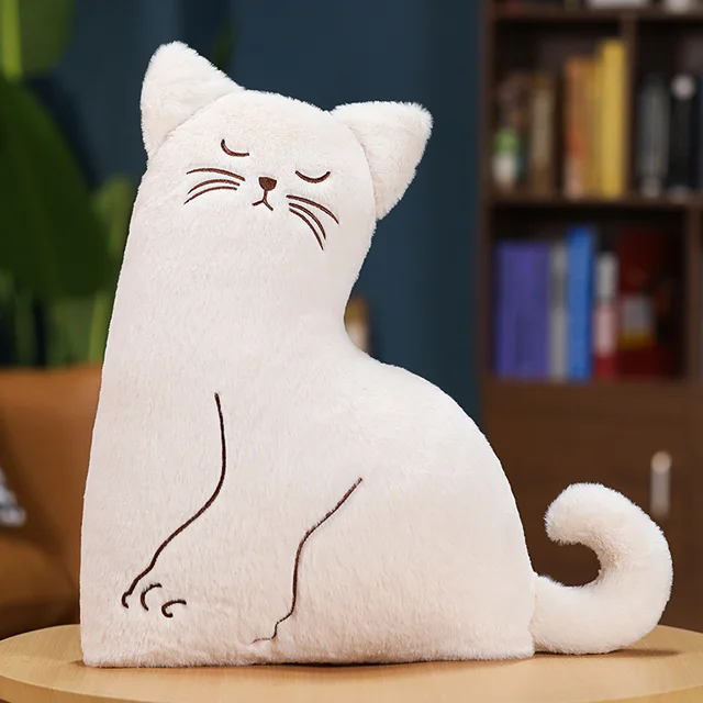 2 In 1 Blanket Cat Throw Pillow Plush Stuffed Animal Toy Blanket Cat Plush Pillow