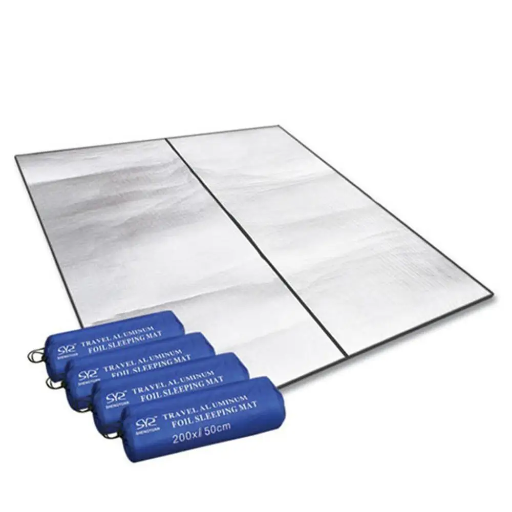 

200x150 cm Picnic Mat Outdoor Anti-moisture Camping Mat Sleeping Mattress Pad Waterproof Double Aluminum Foil Foam Seat Cushion