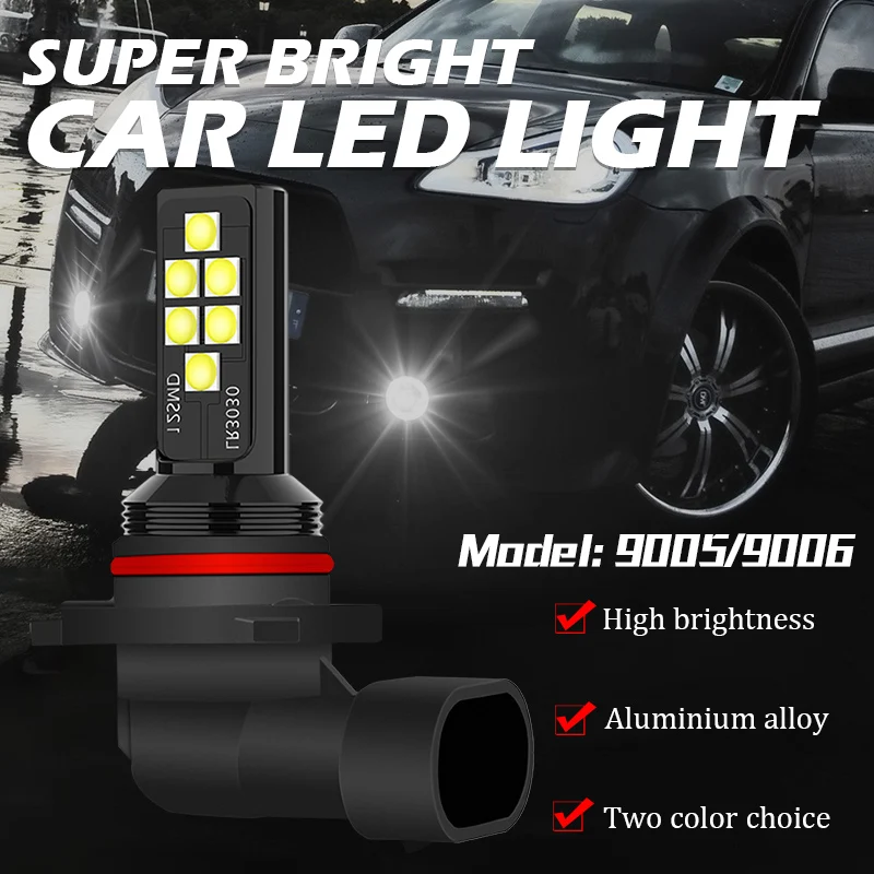 

Racbox car Led fog light bulbs P13W H11 H8 H1 H3 H7 9005 9006 HB4 HB3 3030 Chips Waterproof Car Driving Light Foglamp 12V